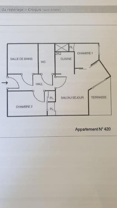 Spacieux Appartement 37M2-T3-Rdc-6 Personnes-100M Remontees Valmeinier Luaran gambar